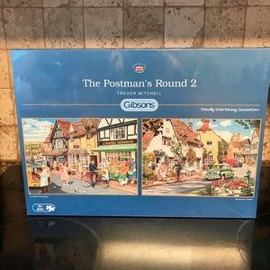 NWOT Jigsaw puzzles by Gibson. 2 500 pieces. Entitled The Postman’s Round 2